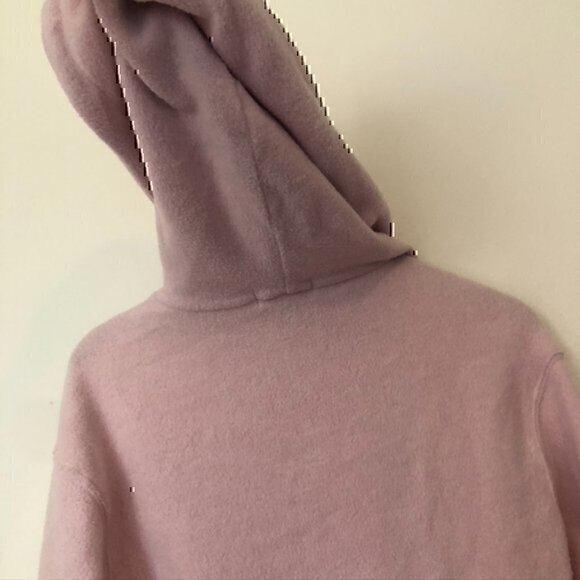 EVERLEIGH Cozy Hoodie Light Baby Pink Brushed French Terry Sweatshirt Small S - Picture 11 of 11